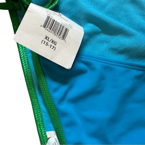 Exhilaration 2pc Bikini - Blue & Metallic Green - NWT - Picture 4 of 4